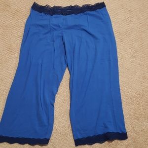 Blue pajamas capris